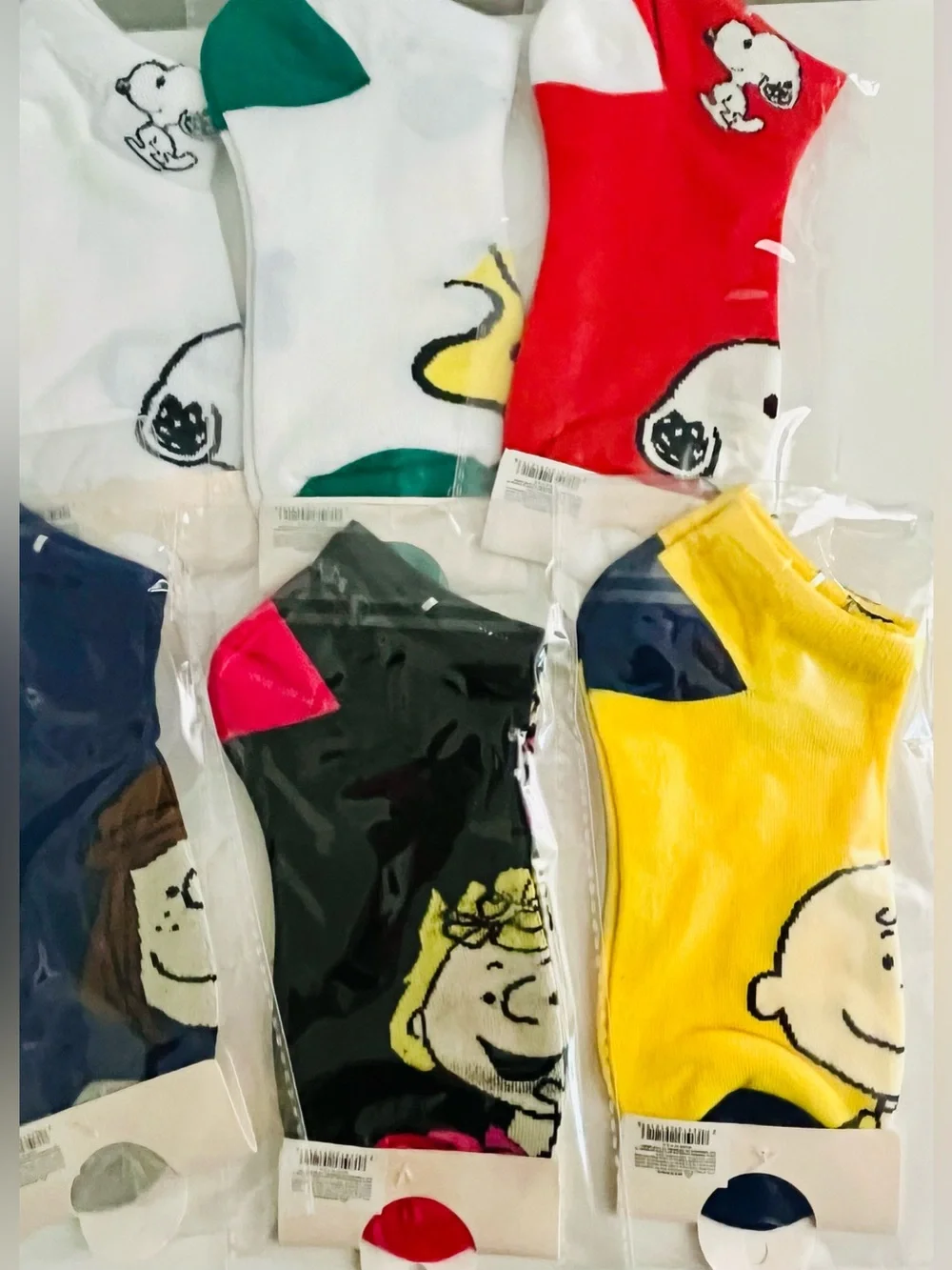 Peanuts Low-Cut Socks - Assorted Colors (6-Pack)